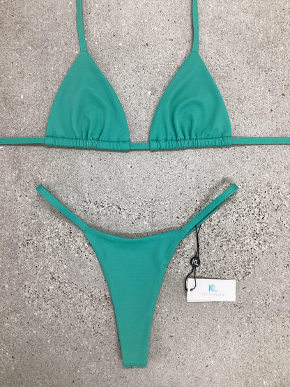 Spring Green Bikini Bottom - Kristen Lonie Swimwear