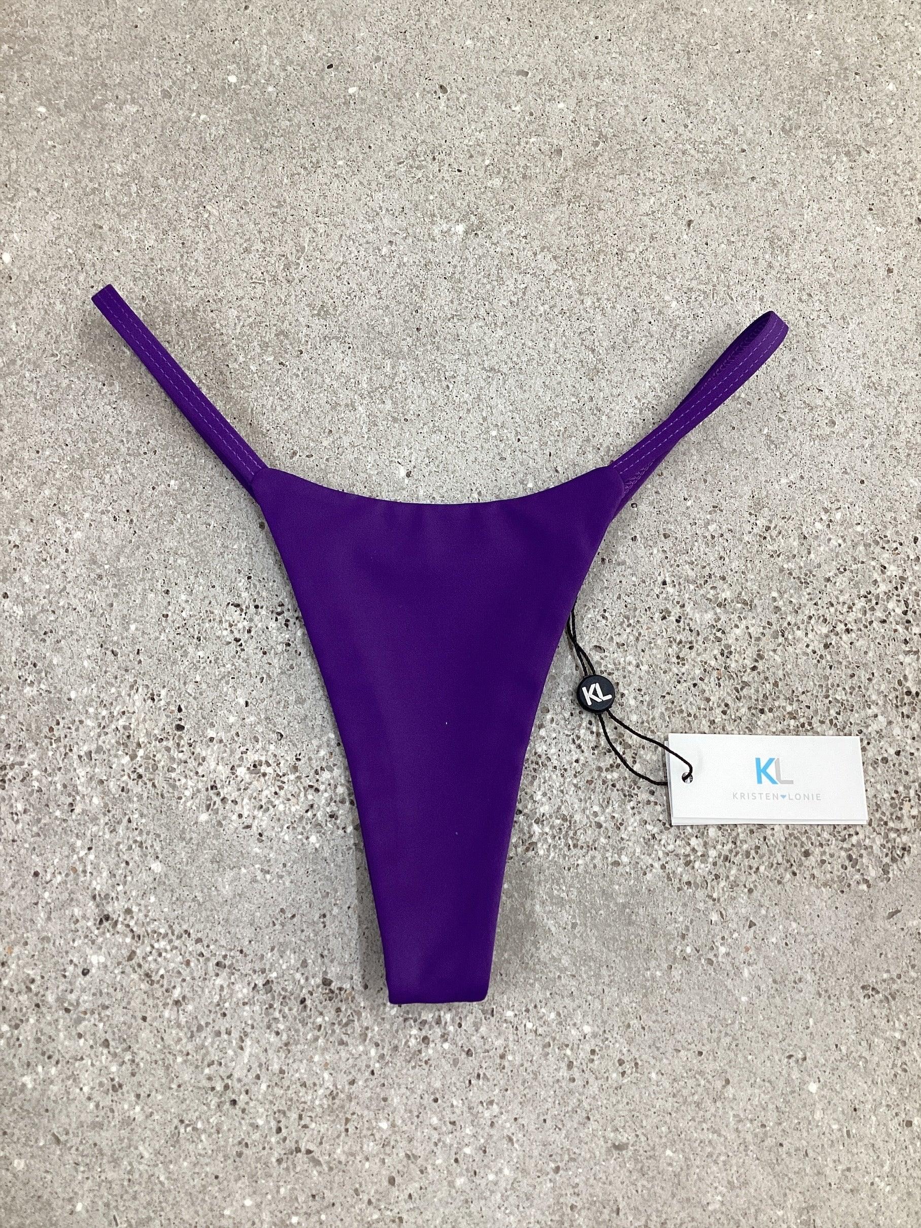 Purple Reign Bikini Bottom - Kristen Lonie Swimwear