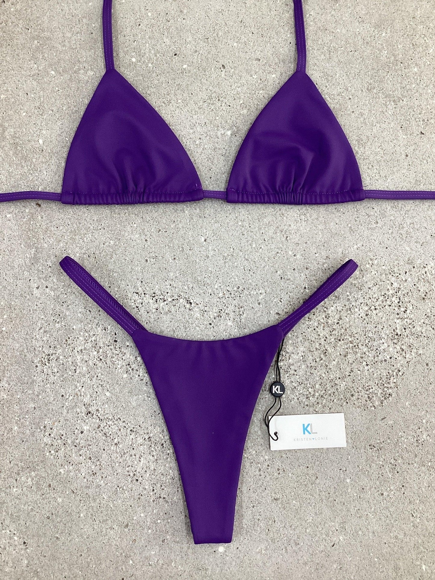 Purple Reign Bikini Top - Kristen Lonie Swimwear