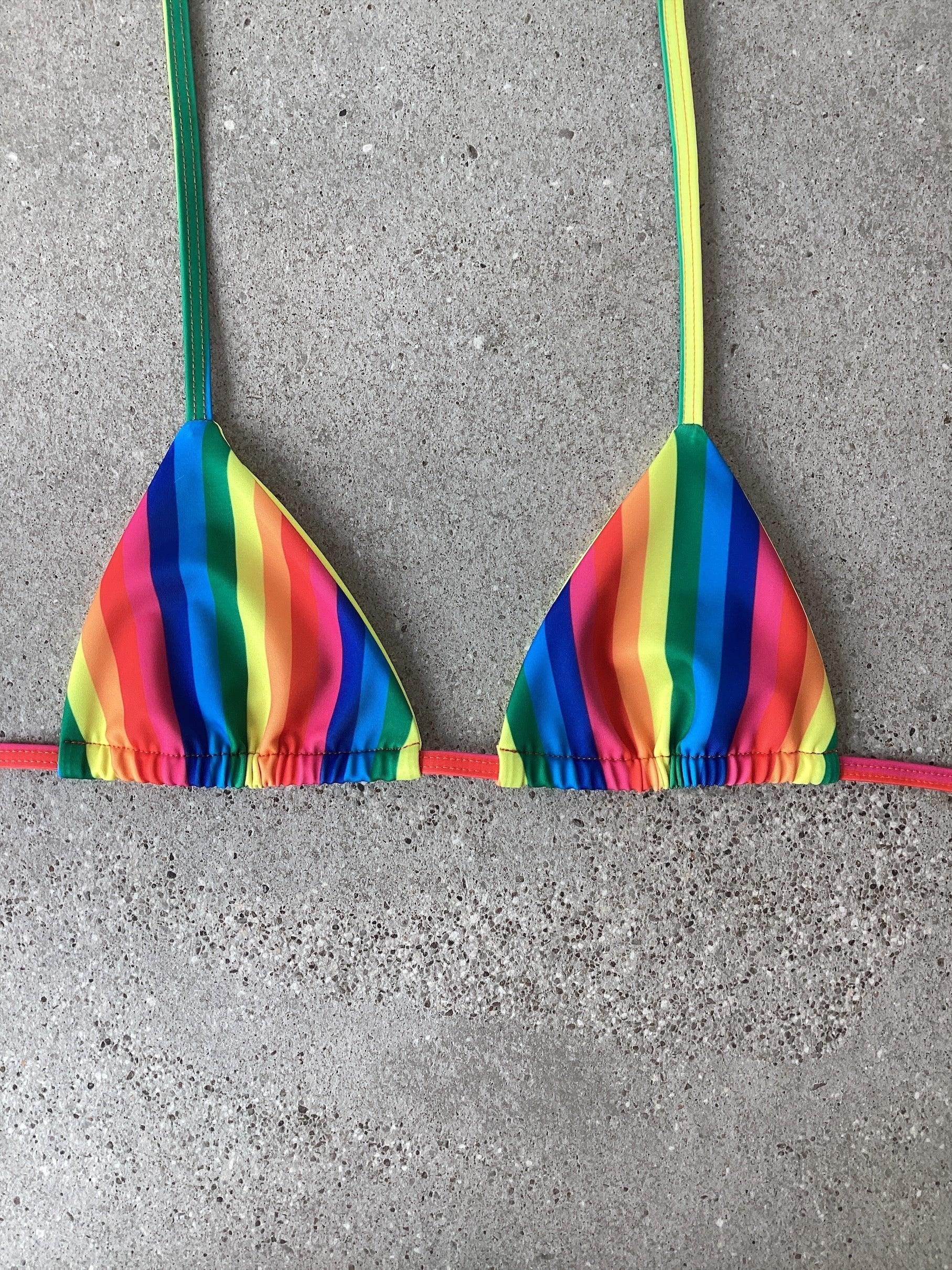 Technicolor Bikini Top - Kristen Lonie Swimwear