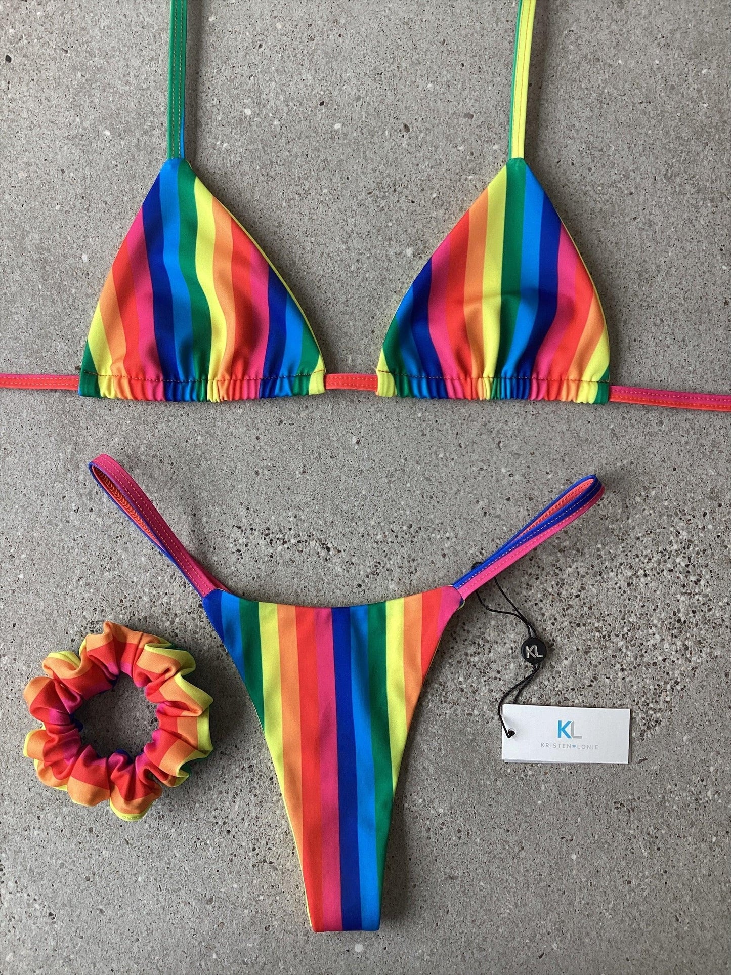 Technicolor Bikini Top – Kristen Lonie Swimwear