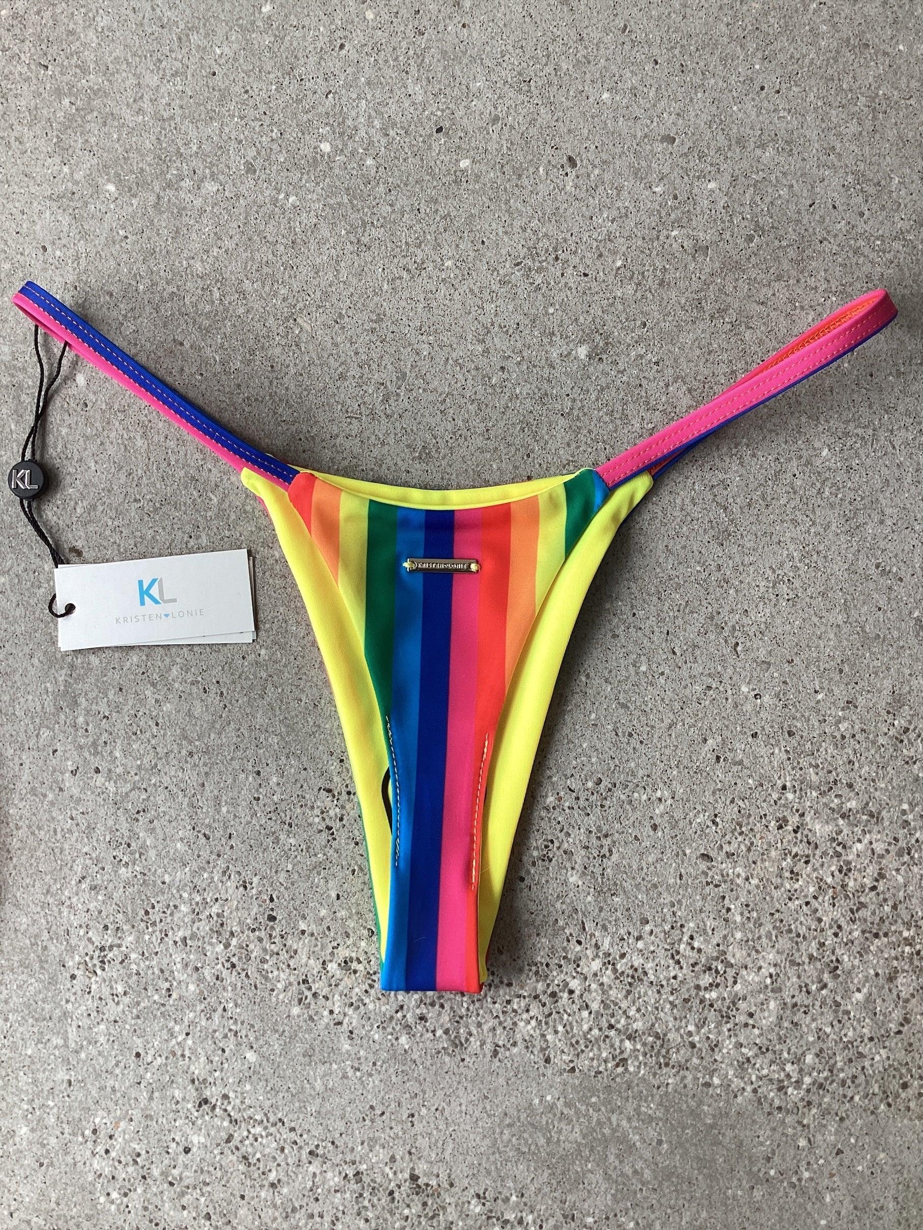 Technicolor Bikini Bottom - Kristen Lonie Swimwear
