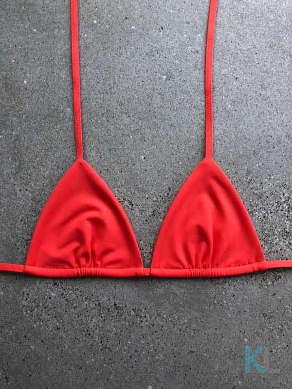 Tangerine Bikini Top – Kristen Lonie Swimwear